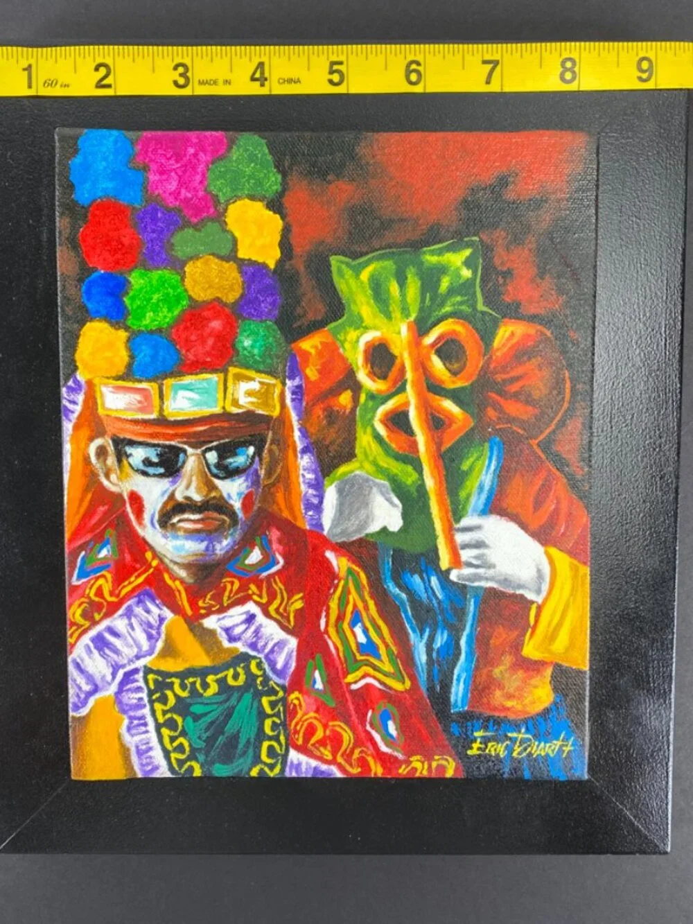 Carnaval de Barranquilla Oil Paintings Set of 2
